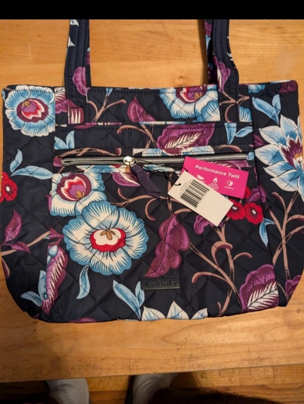 Vera Bradley Quilted Cotton Tote Bag in Moonlight Garden Floral